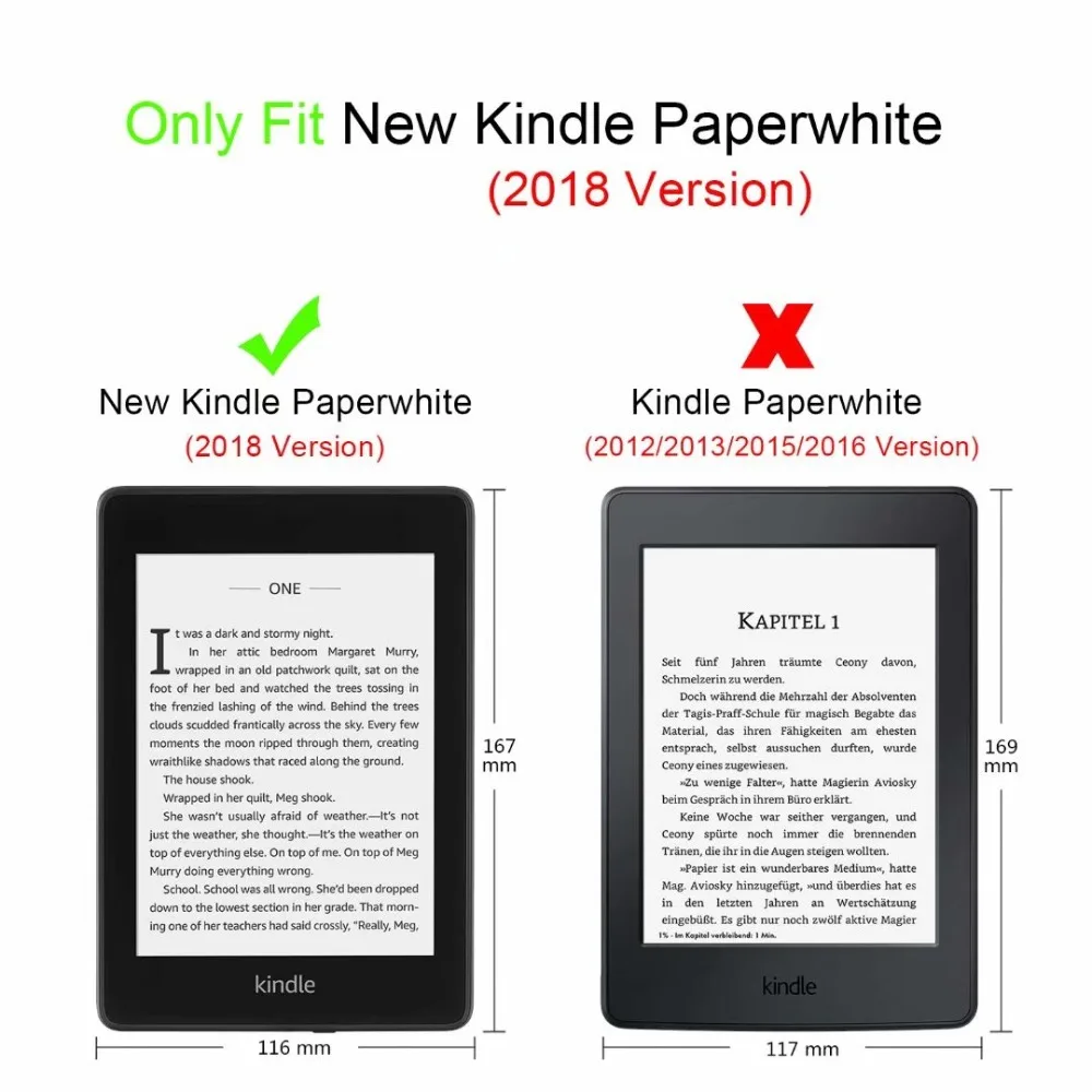 Magnetic Smart Cover Case For Amazon New Kindle Paperwhite 2018 Released funda 4 10th Generation | Компьютеры и офис