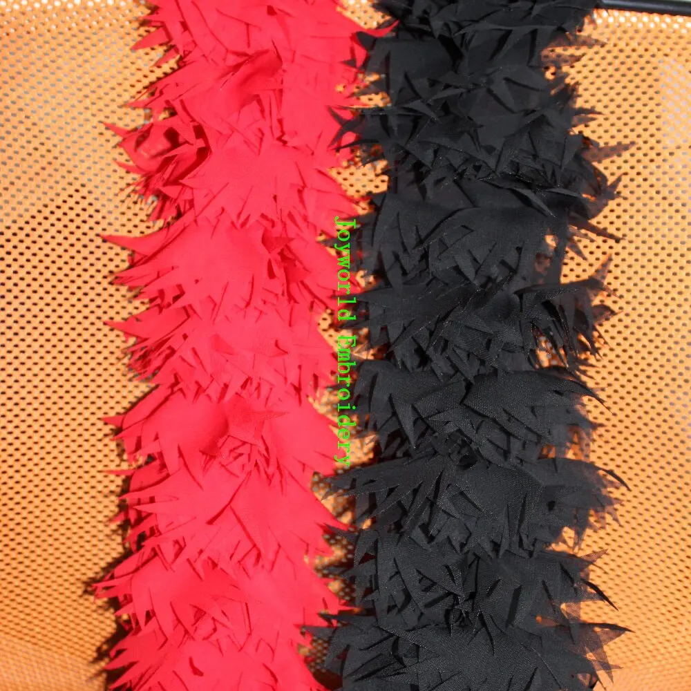 Лидер продаж модная кружевная одежда лента с аппликацией 3D Цветочная ткань