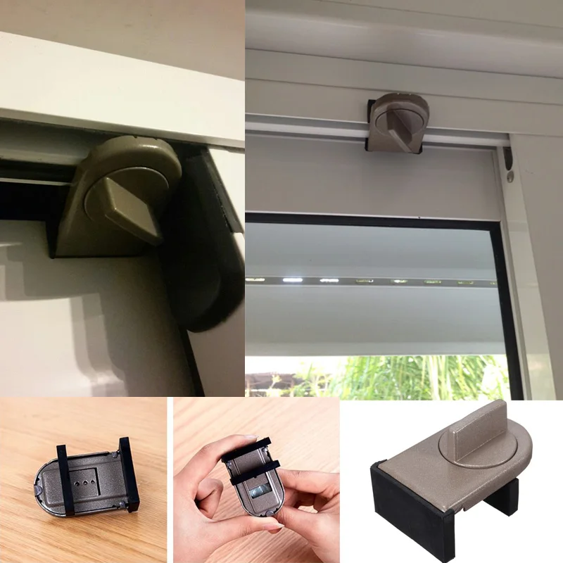 

Iron Sliding Window Safety Lock Adjustable Baby Safety Security Restrictor Limited Catch Anti-theft lock sliding sash Stopper