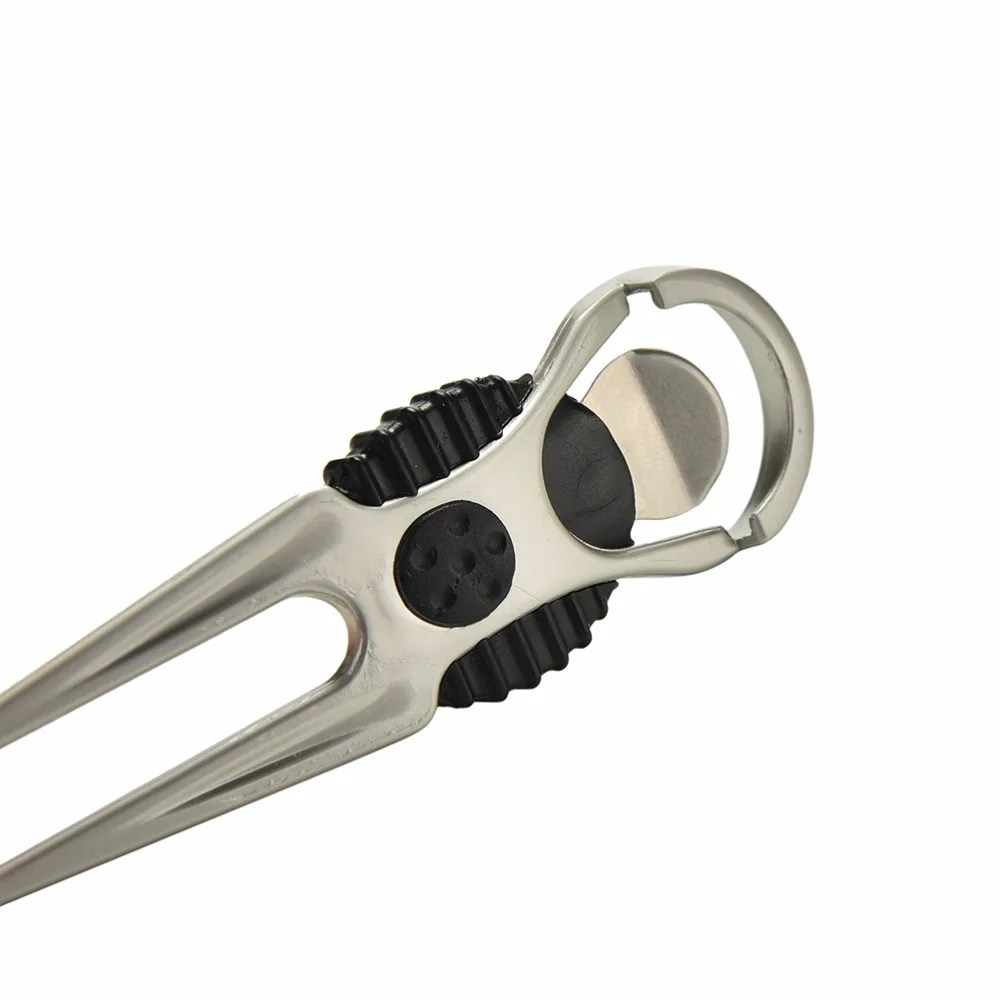 

1PC Stainless Steel Golf Club Ball Putting Green Fork Divot Lawn Golfer Kit Repair Switchblade Tool