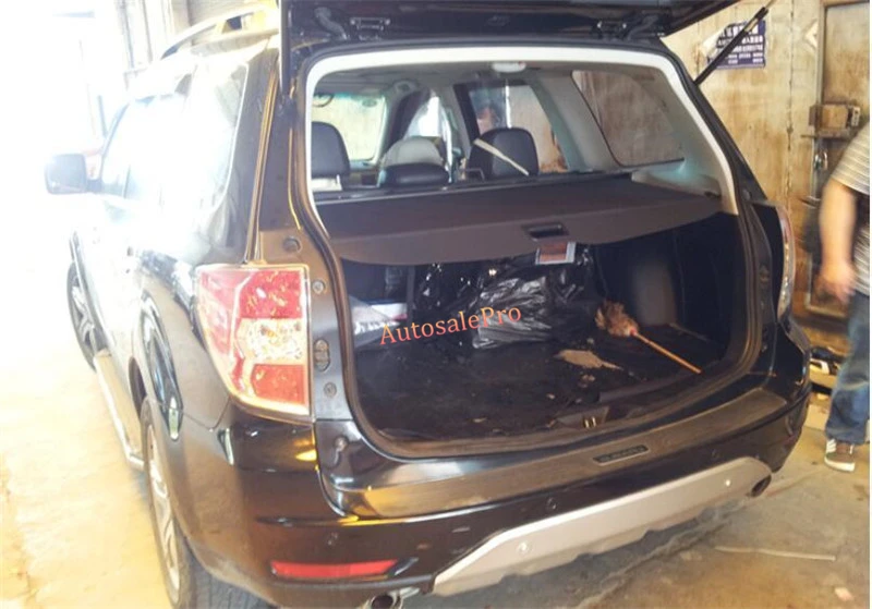 Черный защитный козырек багажника задняя защитная накладка для Subaru Forester 2009 2010 2011