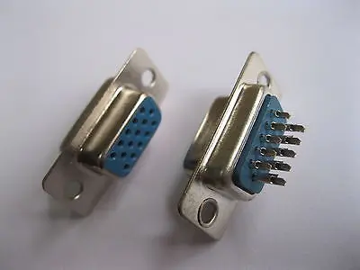 

120 pcs D-Sub 15 pin Female Solder Connector 3 Rows