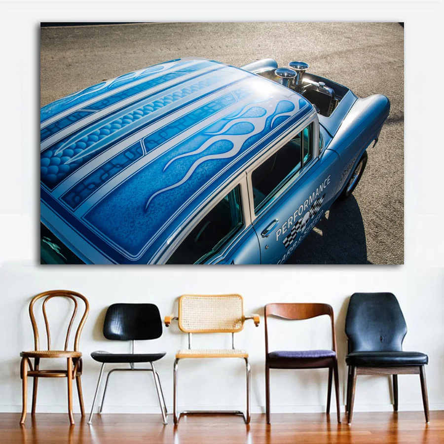 Настенные художественные плакаты картина с рисунком фрикционов гоночных гонок