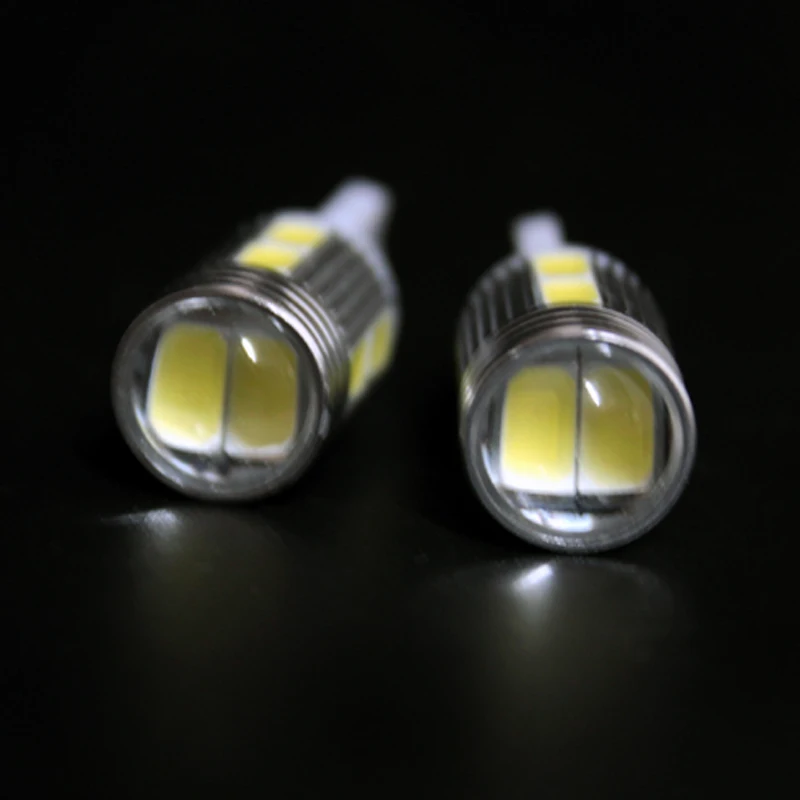 2 шт./пара SUNKIA автомобильный светильник лампа светодиодный T10 5630 10SMD W5W 12V Супер