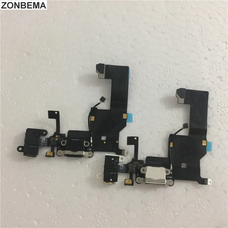 ZONBEMA 20 шт. зарядный порт док-станция USB разъем гибкий кабель для iPhone 5 наушники