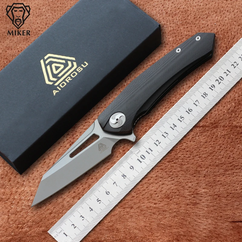 Нож MIKER AIOROSU Fengshen серии TORNADO Tornado 440C со стальным лезвием и рукояткой G10 для