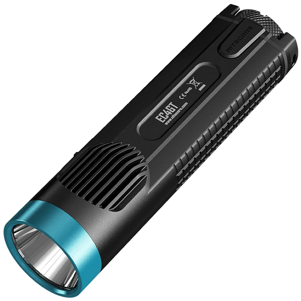 Blue Топ продаж NITECORE EC4GT удобный портативный 1000 LMs излучатель фонарик прожектор охотничий походный фонарь без батареи - Испускаемый цвет: Blue