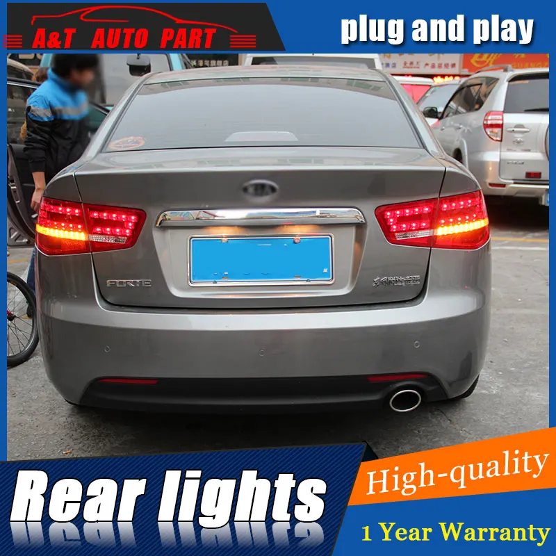 Автомобильный Стайлинг для Kia Forte задние фонари 2010 2013 светодиодный задний фонарь