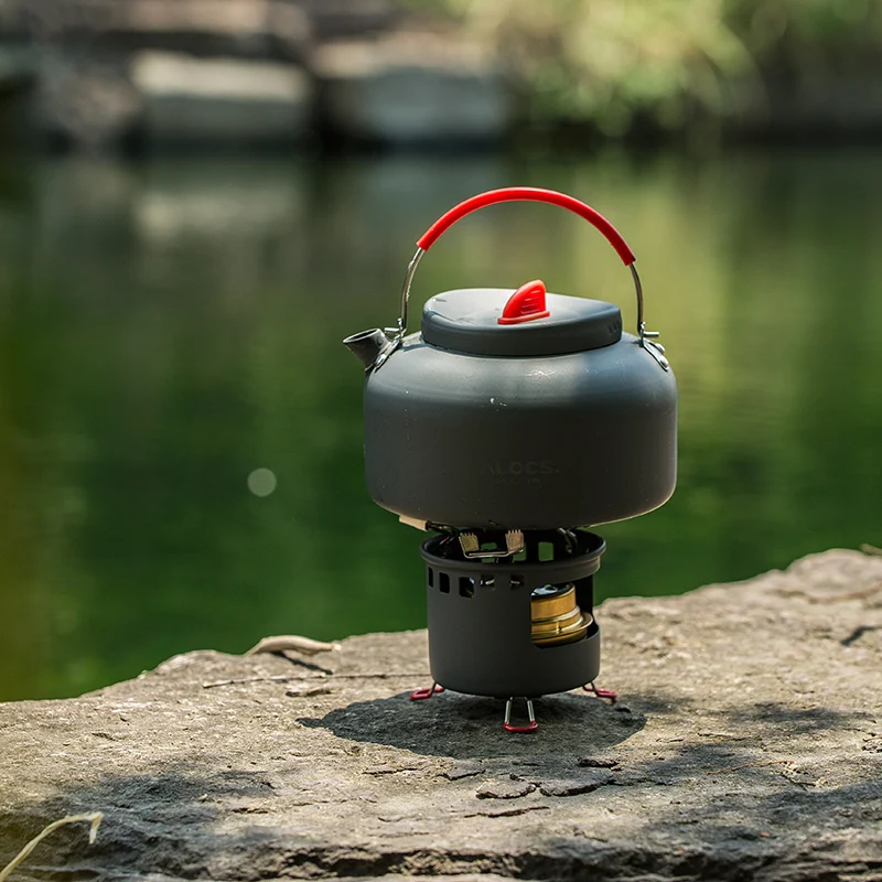 Time boiled water outdoor tea set stove portable kettle wild alcohol | Спорт и развлечения
