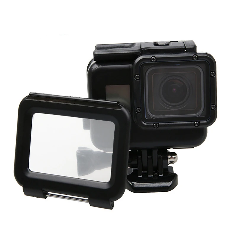 45M Underwater Waterproof Case Diving Housing + Touch Back Door Mount Black Color for GoPro Hero 5 6 7 Go Pro Accessories | Электроника