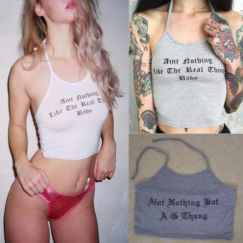 Топы для лета женские топы без рукавов повседневные с буквенным принтом на