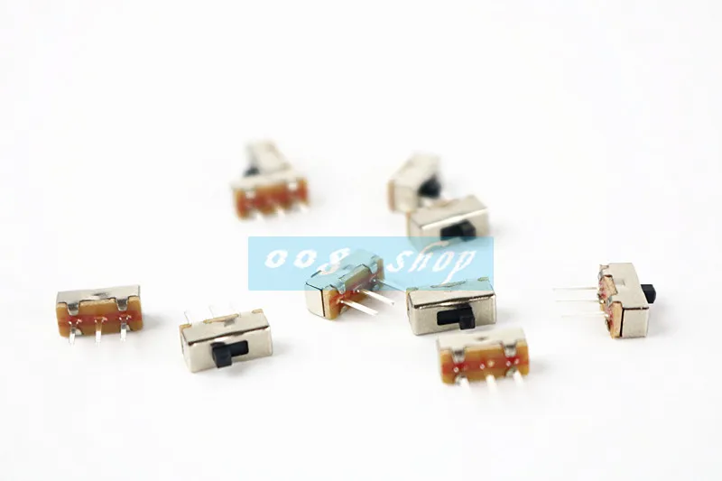 10 шт. SS12D00 SS-12D00 4 мм SPDT 1P2T тумблер прерыватель ВКЛ-ВЫКЛ мини 1 способ 2 полосы слайд-переключатель PCB крепление D