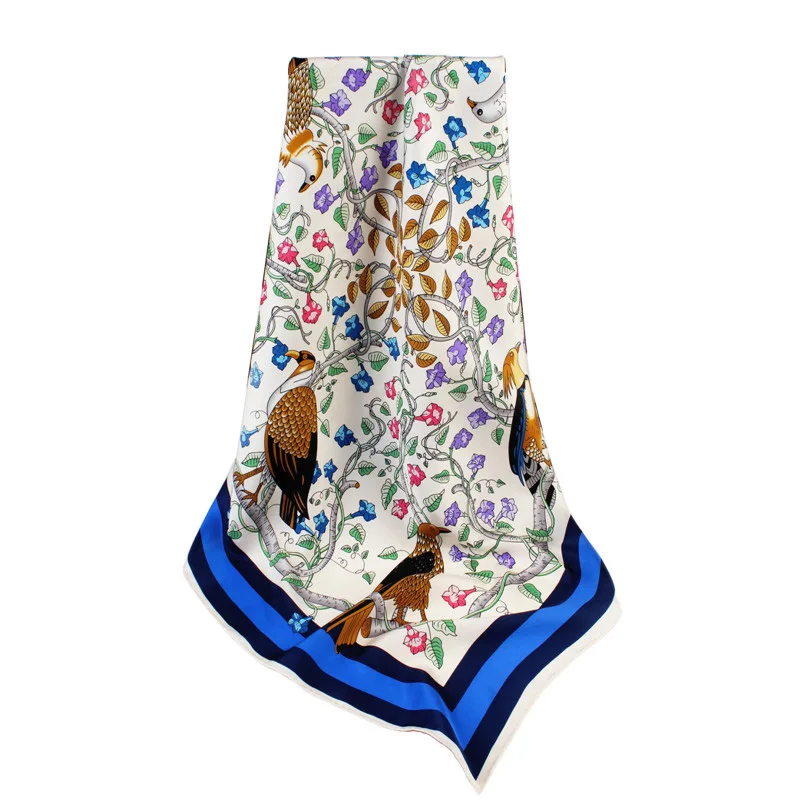 Новинка twill площади Silk шарфы 100% шелк тутового женские высокого качества ткань