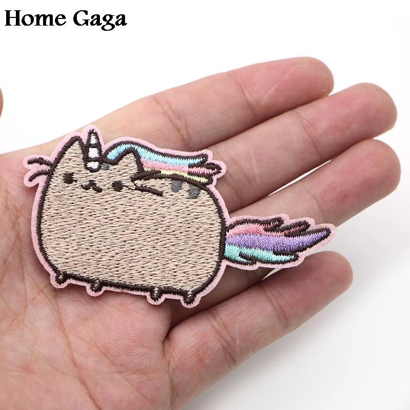 D0269 Homegaga симпатичный мультяшный Кот патчи Железный На пластыре популярный для DIY