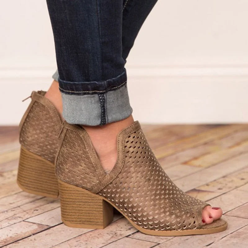 Женские сандалии с открытым носком на платформе и высоком каблуке большие