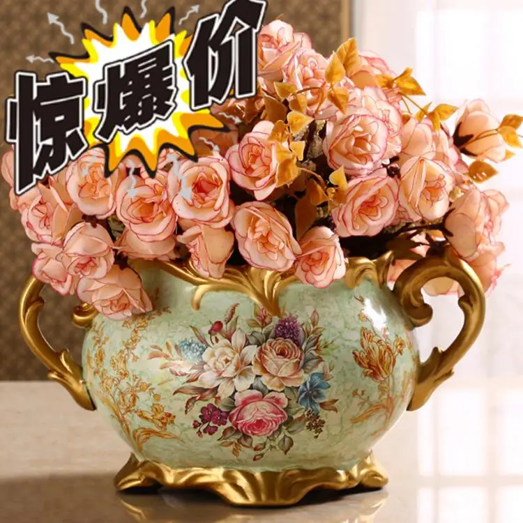 Украшение для гостиной американские ремесла Керамическая маленькая сухая ваза