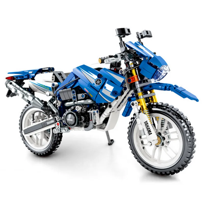 Конструктор детский скоростной гоночный WR250 автомобиль внедорожный мотоцикл