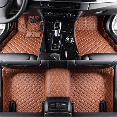 brown XWSN пользовательские автомобильные коврики для jeep renegade Grand Cherokee Patriot компасы Wrangler коврики для автомобилей - Название цвета: brown