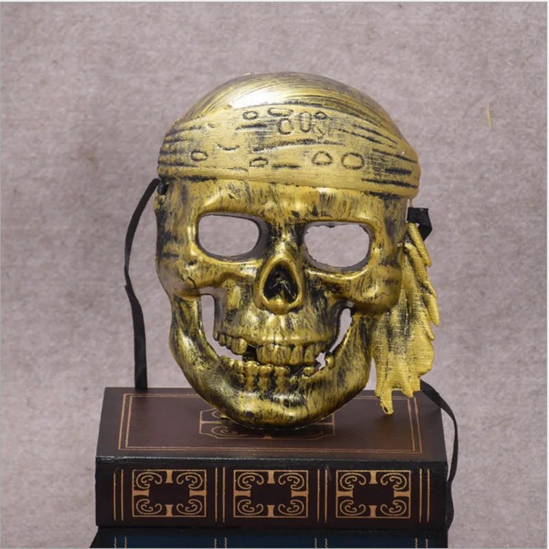 Хеллоуин Пираты Карибский Череп маски убийцы террора Маскарад Полное Лицо