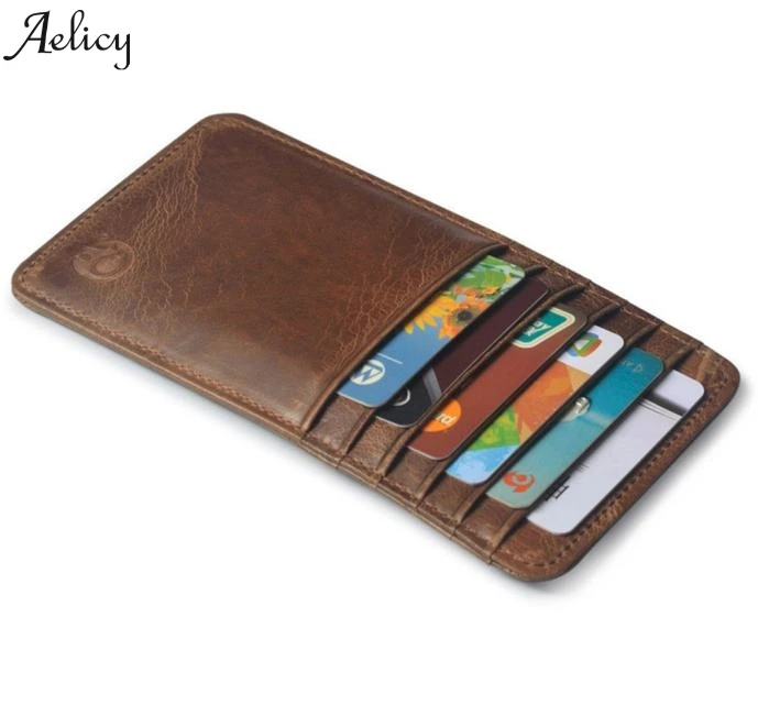 Модный кошелек маленький держатель для кредитных карт Тонкий Карманный чехол