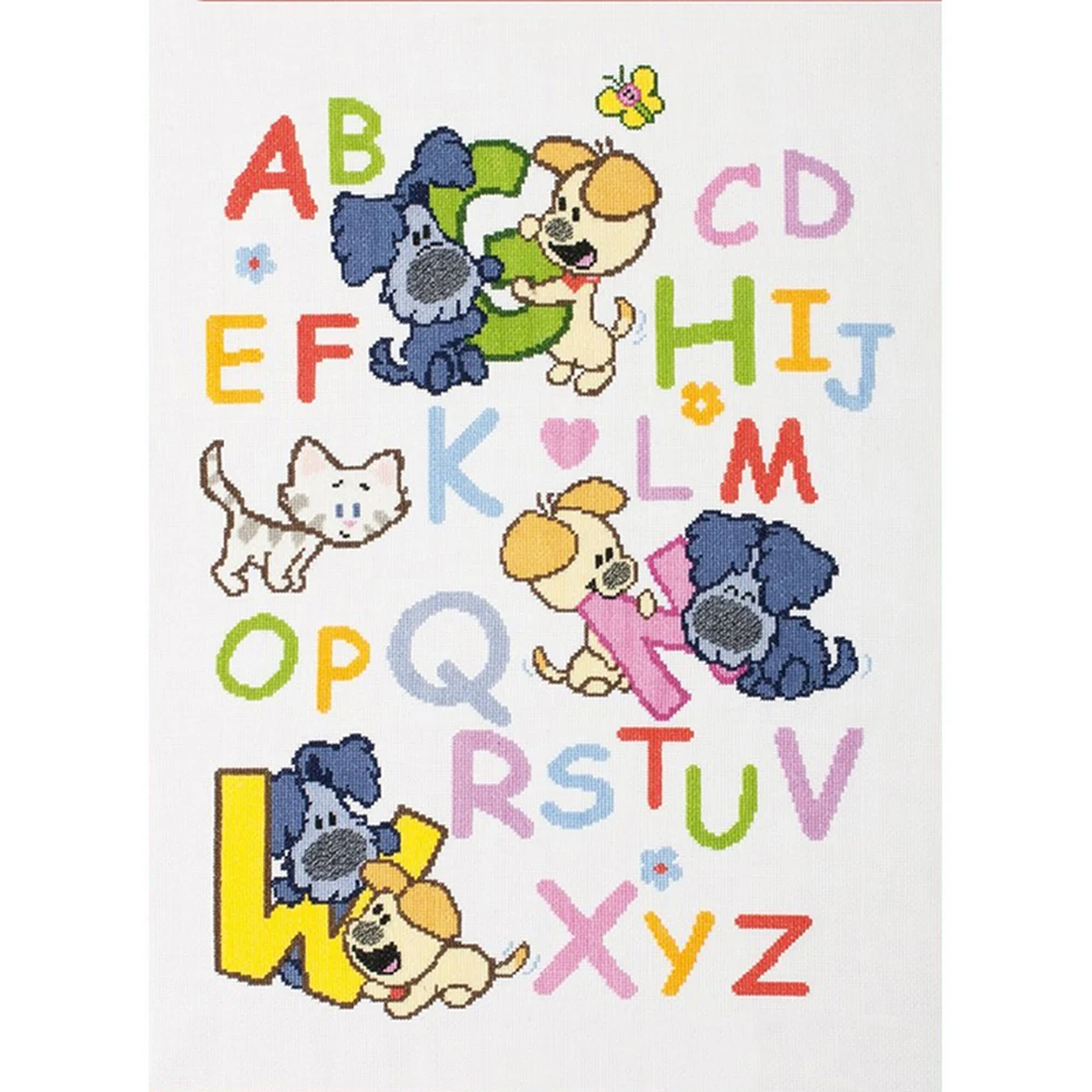 

NeedleWork Mosaic Full Square Drill 5D DIY Diamond Painting "Cartoon Text" Diamond Embroidery Cross Stitch Alphabet decoration