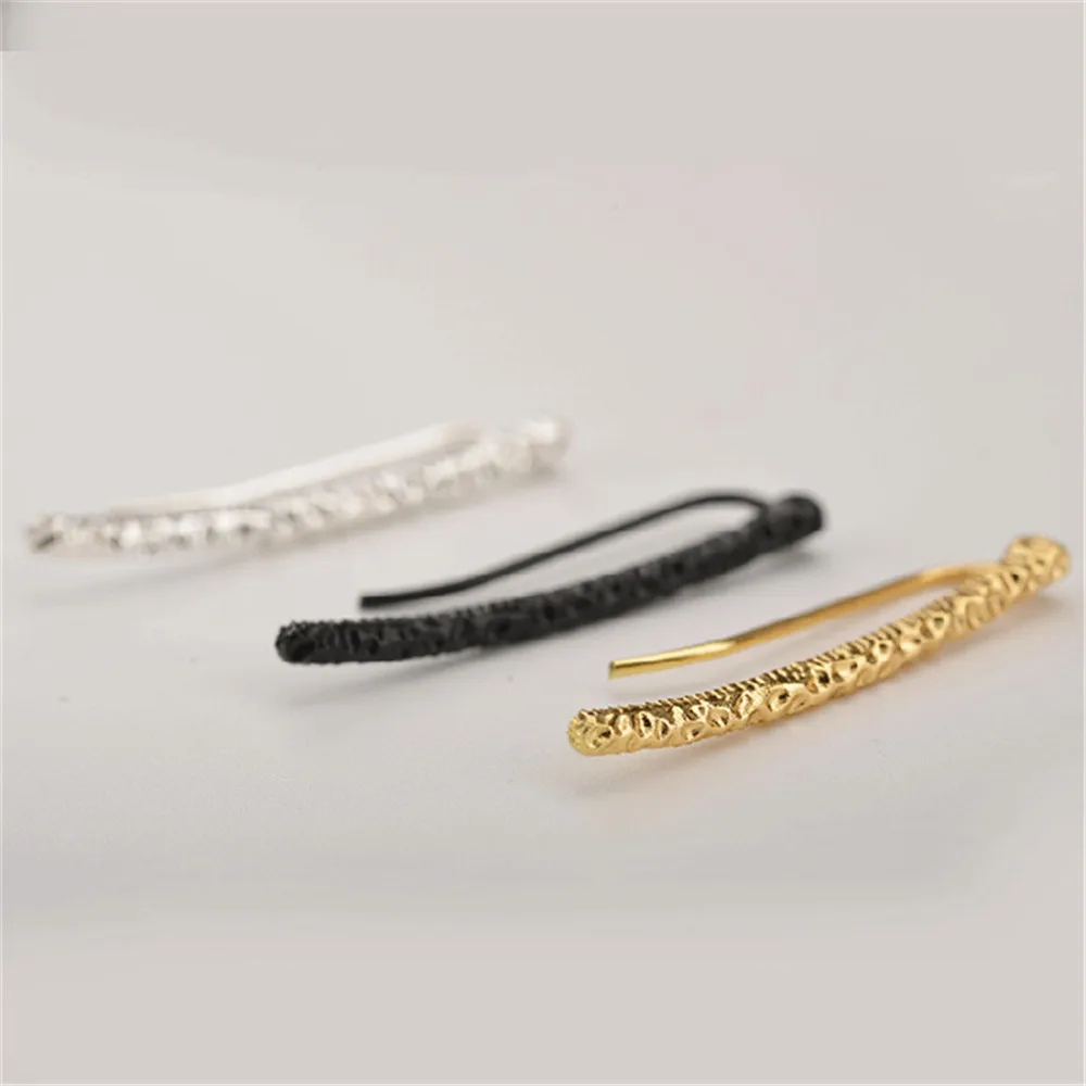 SexeMara новинка модные минималистичные серьги-клипсы с тиснением Ретро стиль