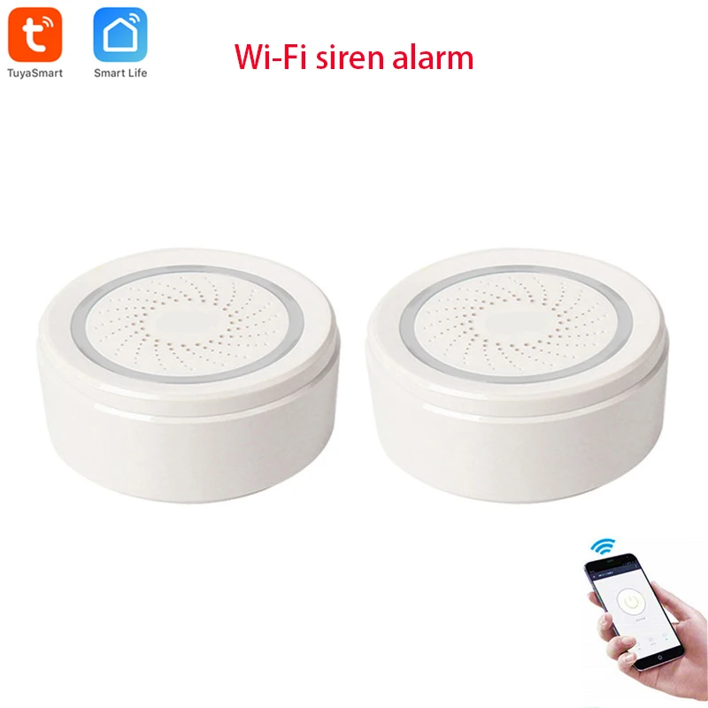 Tuya smart Wifi сирена, уведомления приложения, не требуется дополнительный концентратор, подключи и работай, работай с Alexa Echo Google Home