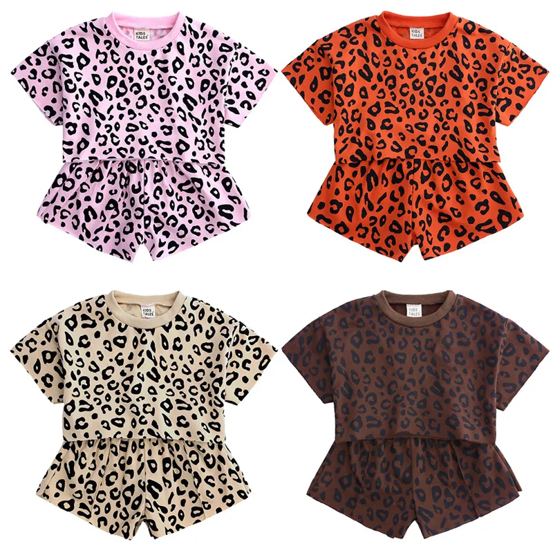 Новинка лета 2019 Детская футболка и юбка для девочек костюм из 2 предметов детей