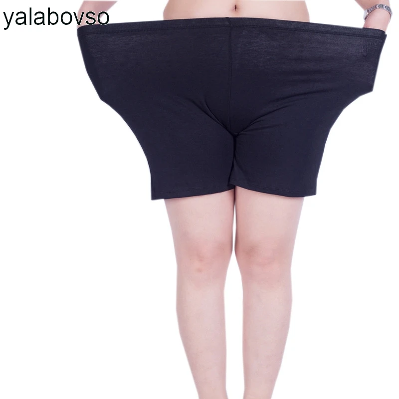 6XL, мягкие, Модальные, безопасные Короткие штаны для женщин, плюс размер, защитные штаны, белые, розовые, черные цвета, большие размеры, женские штаны Z20