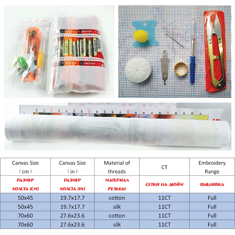 Наборы для вышивки крестиком наборы с напечатанным рисунком холст 11CT-5D домашнего