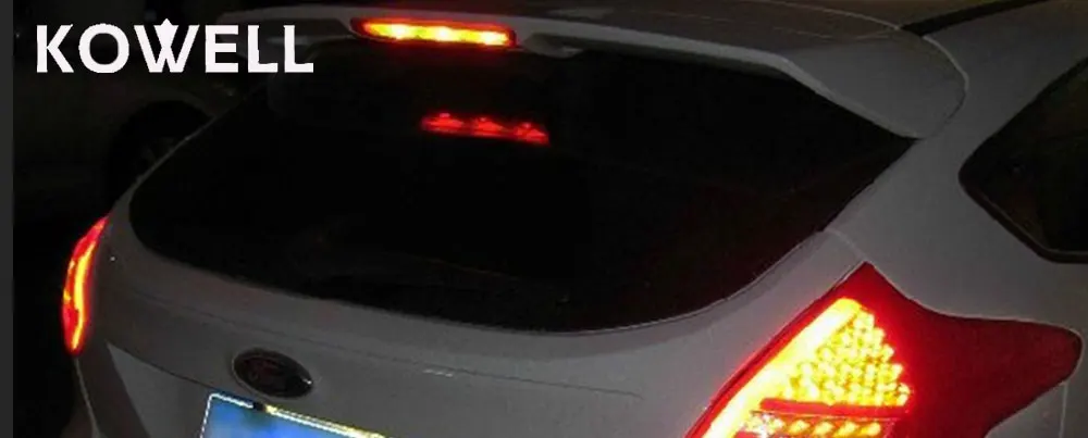 KOWELL автомобильный Стайлинг для Ford Focus 2 задние фонари 2012 2013 светодиодный задний фонарь задний багажная лампа крышка drl+ сигнал+ тормоз+ обратный
