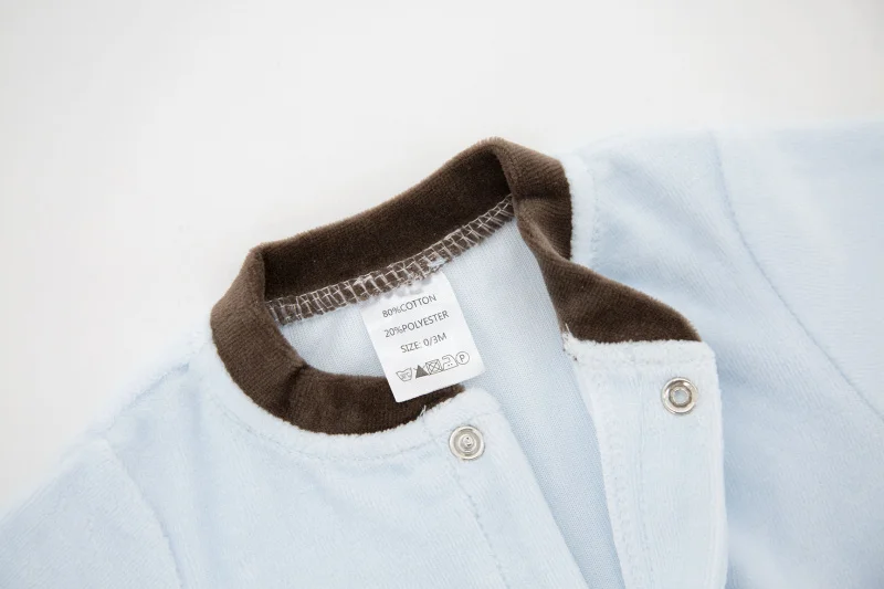 Детская одежда для детей 3-9 месяцев милый чехол сна мягкие велюровые комбинезоны