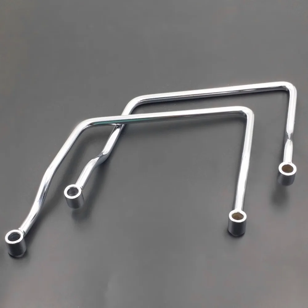 Мотоциклетная хромированная седельная сумка 24 см опорный кронштейн для