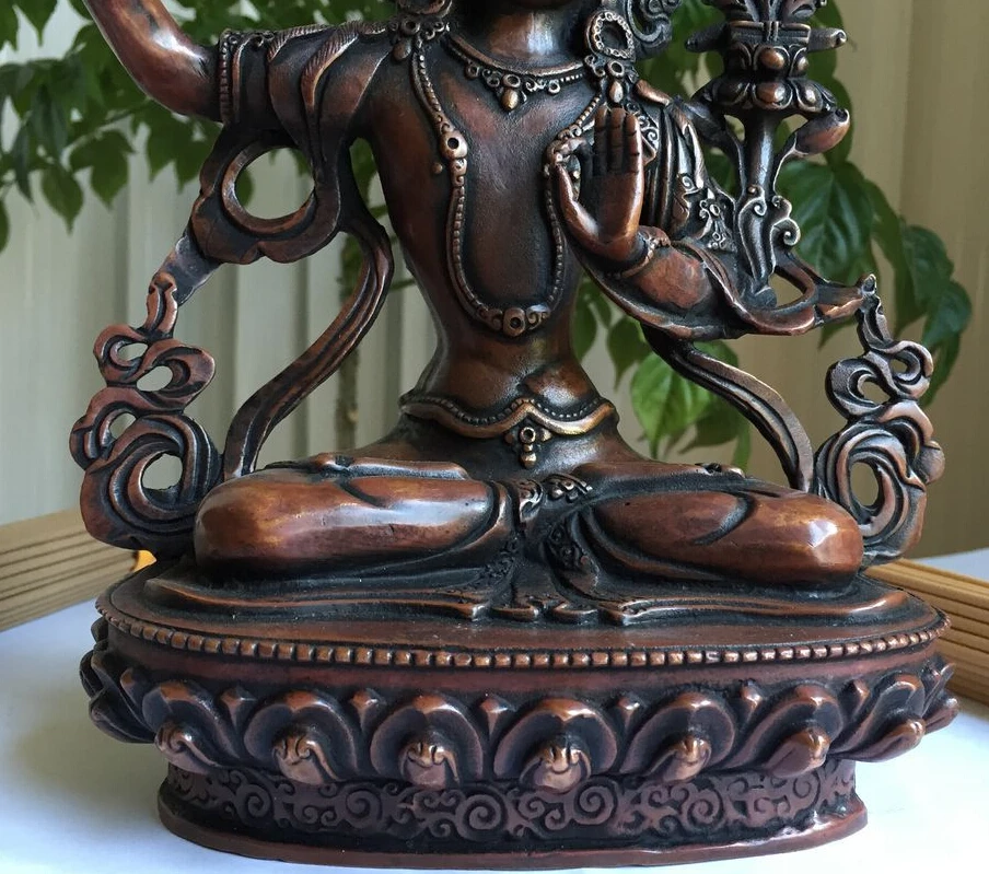 8 &quotвысокий Тибет старая бронза sibi guanyin статуя Будды Авалокитешвара 20 см | Дом и