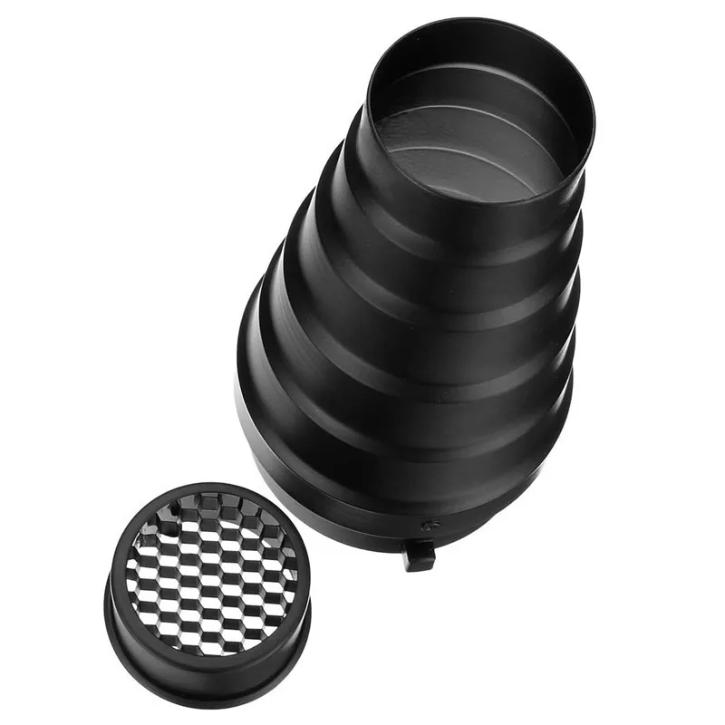 Светильник для студийной фотосъемки со снуотом и сотами с креплением Bowens Вспышки