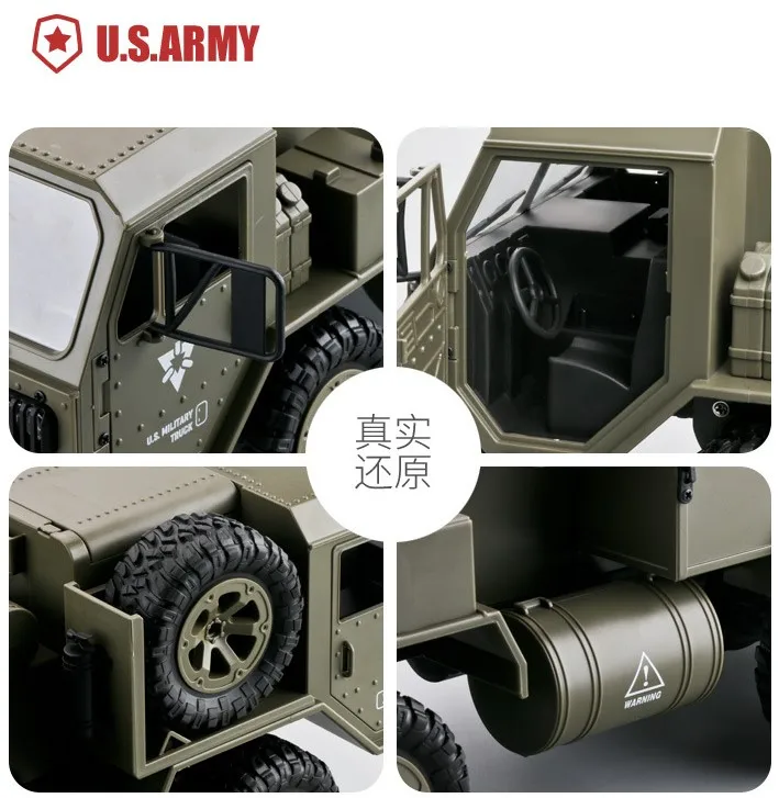 Радиоуправляемая машинка 1:16 2 4G 6WD Rock Crawler Command коммуникатор внедорожный военный