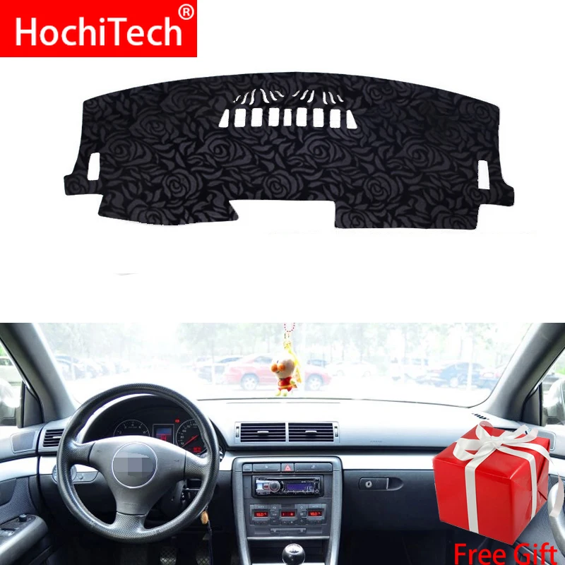 

Rose Pattern Non-slip Dashmat Dash Mat Dashboard Cover Pad Cover Carpet Car Sticker for AUDI A4 A4L 2003 2004-2008 Car Styling