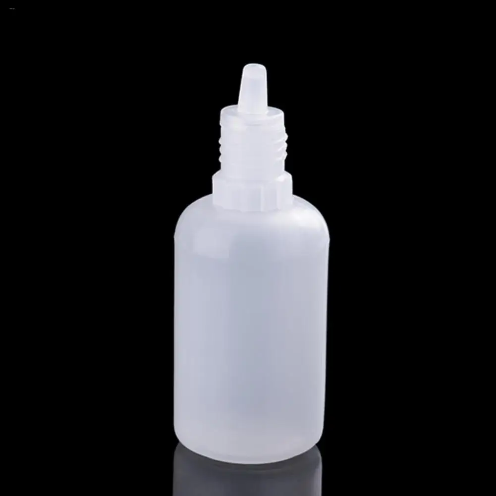 Белая 30 мл пластиковая бутылочки капельницы без запаха с внутренней капельницей