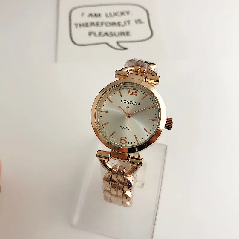Contena Роскошные Лидирующий бренд Montre часы Femme Модные женские Для женщин Стразы