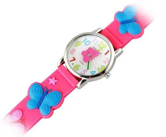Часы Детские Кварцевые водонепроницаемые ярких цветов с изображением