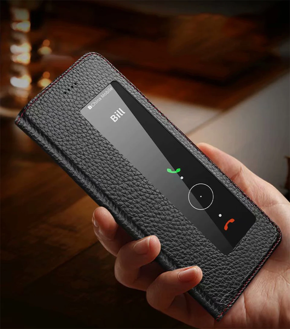 Для huawei P30 чехол Официальный интеллигентая(ый) Smart View Vindow кожаный чехол для huawei P30 Pro откидная крышка полный защитный чехол