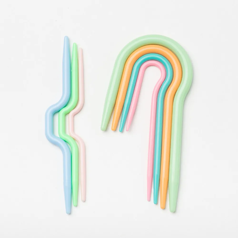 Nova 10 шт. вязальный кабель игла фиксирующий держатель для стежка маркеры