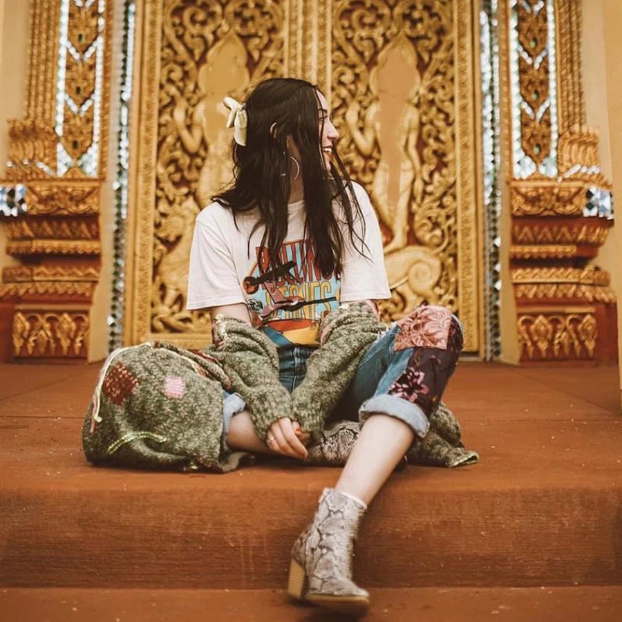 Женская футболка TEELYNN Boho Летняя трикотажная с коротким рукавом и круглым вырезом