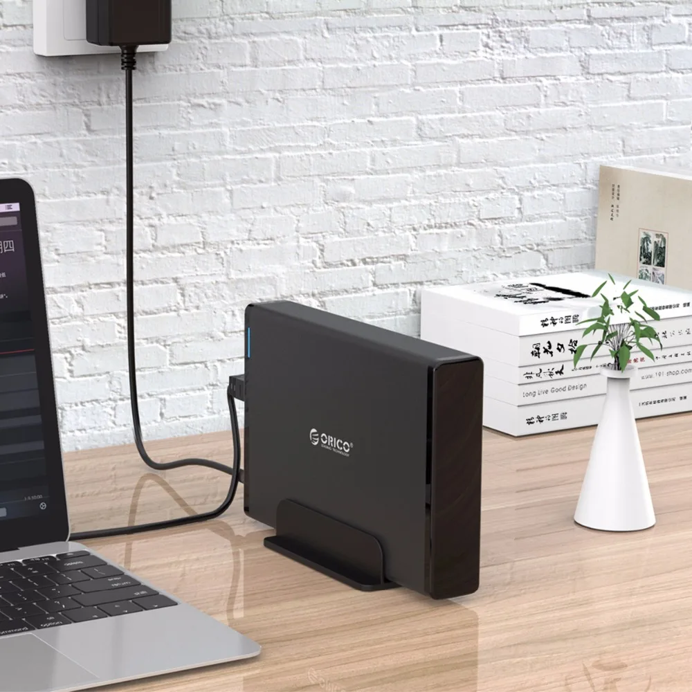 ORICO алюминиевый 3,5 дюймовый жесткий диск HDD корпус USB3.0 для SATA3.0 HDD чехол док-станция Поддержка UASP 12V2A мощность
