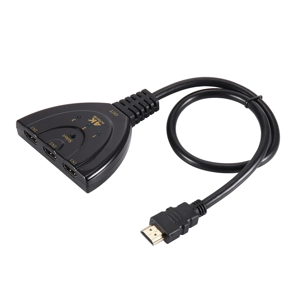 Лидер продаж 2019 HDMI 3 порта мульти дисплей Авто Переключатель концентратор 4K