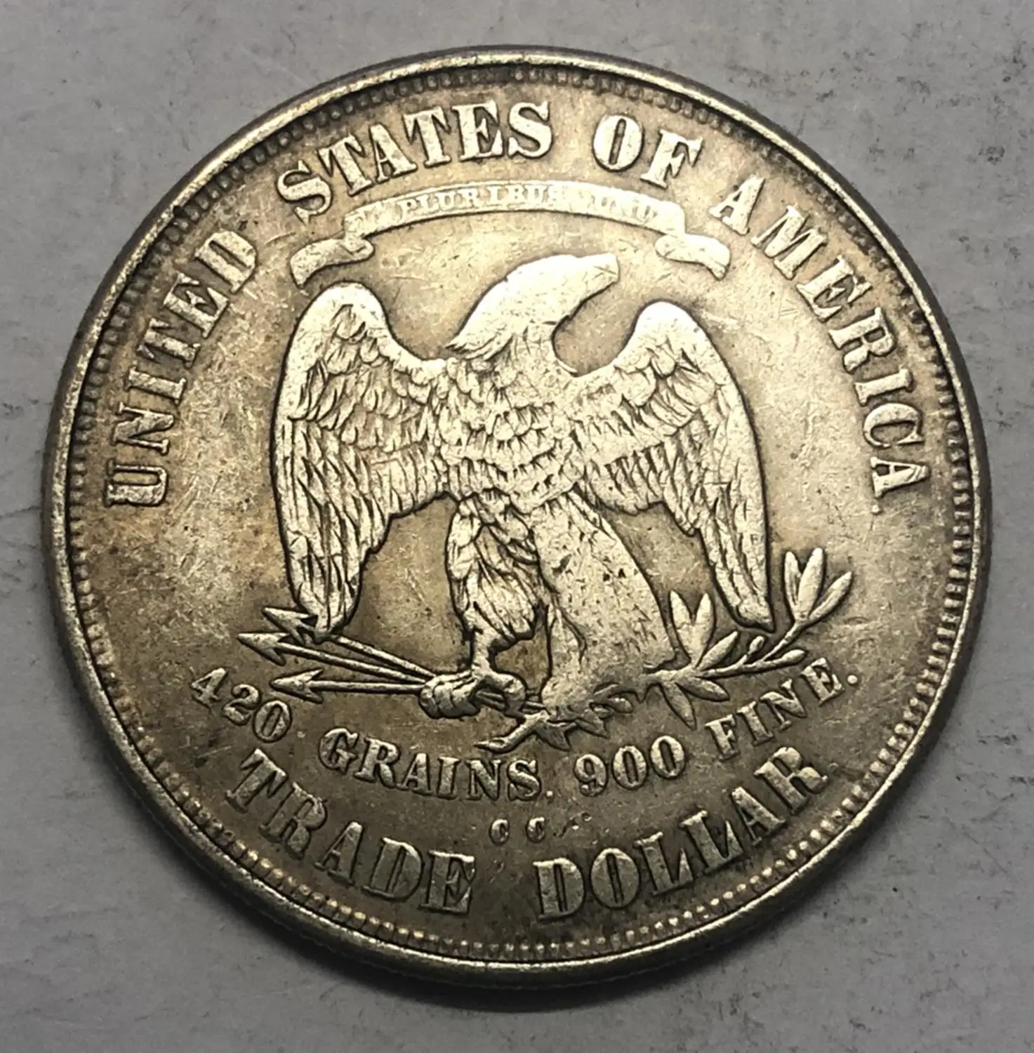 

1877-cc United States Trade Dollar silver plated Copy Coin
