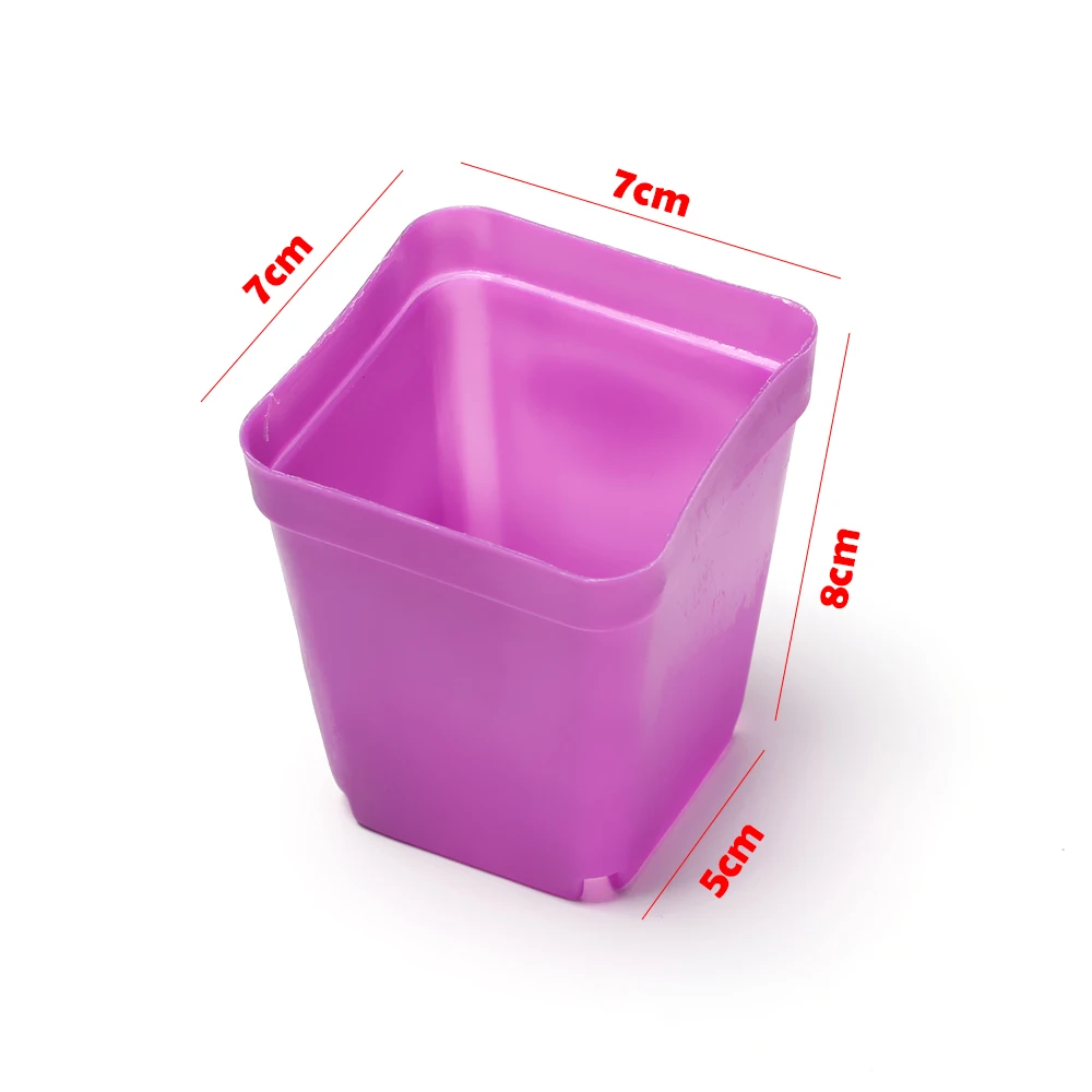 2 шт./компл. мини пластиковый горшок настольный орнамент садовый квадратный