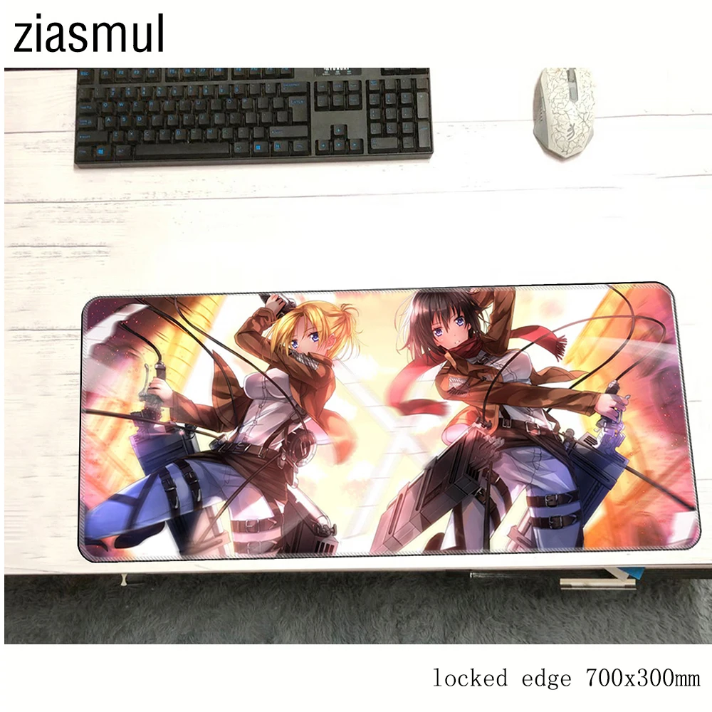 Коврик для мыши attack on titan padmouse 700x300 мм коврик notbook компьютерный модный игровой