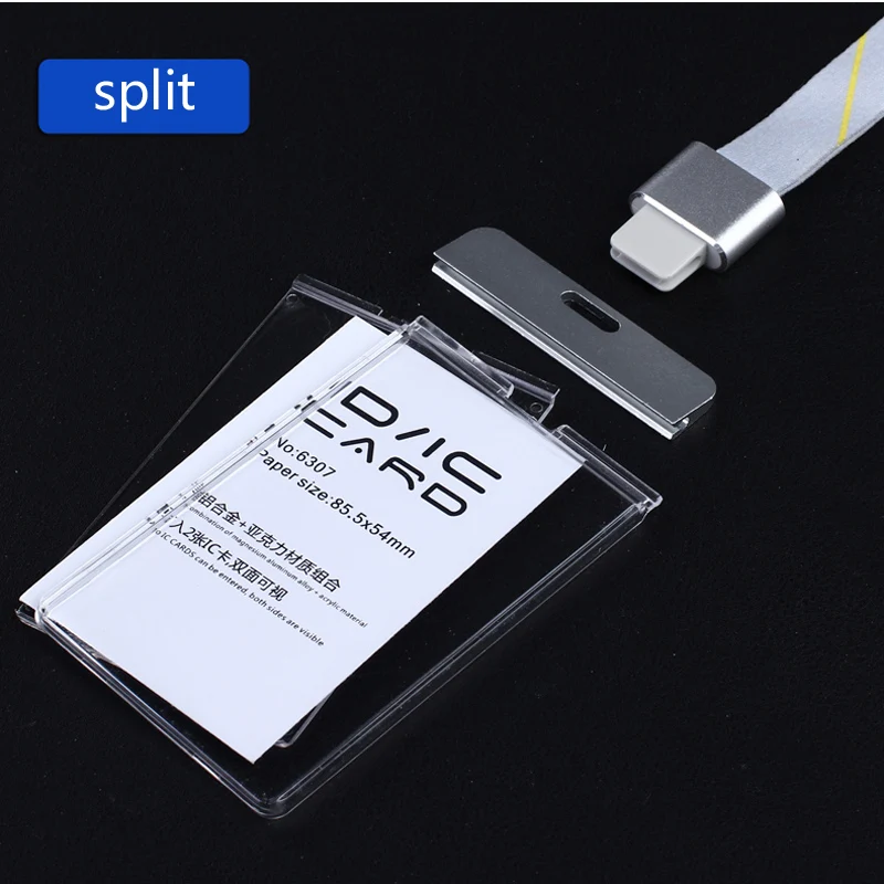 Прозрачный акриловый прозрачный держатель DEZHI для ID IC Card с эксклюзивным