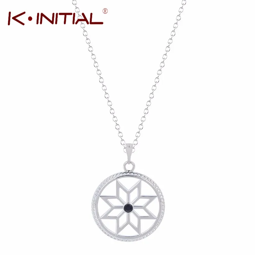 Женское Ожерелье с камнями Kinitial очаровательные руны кулон в виде звезды богемная